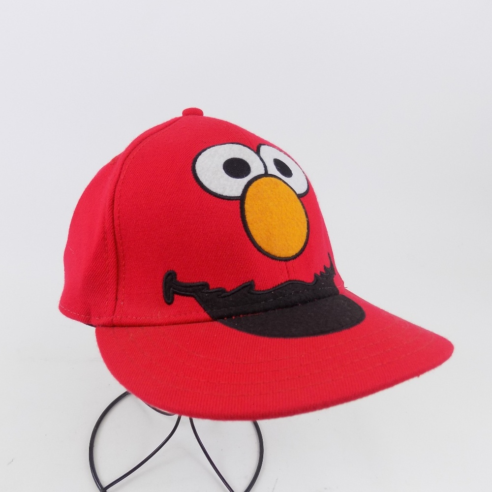 Elmo Sesame Street Red Fitted Wool Blend Ball Cap